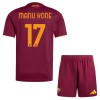 Camisola + Calções AS Roma Manu Kone 17 Criança Equipamento 1ª 2025-26